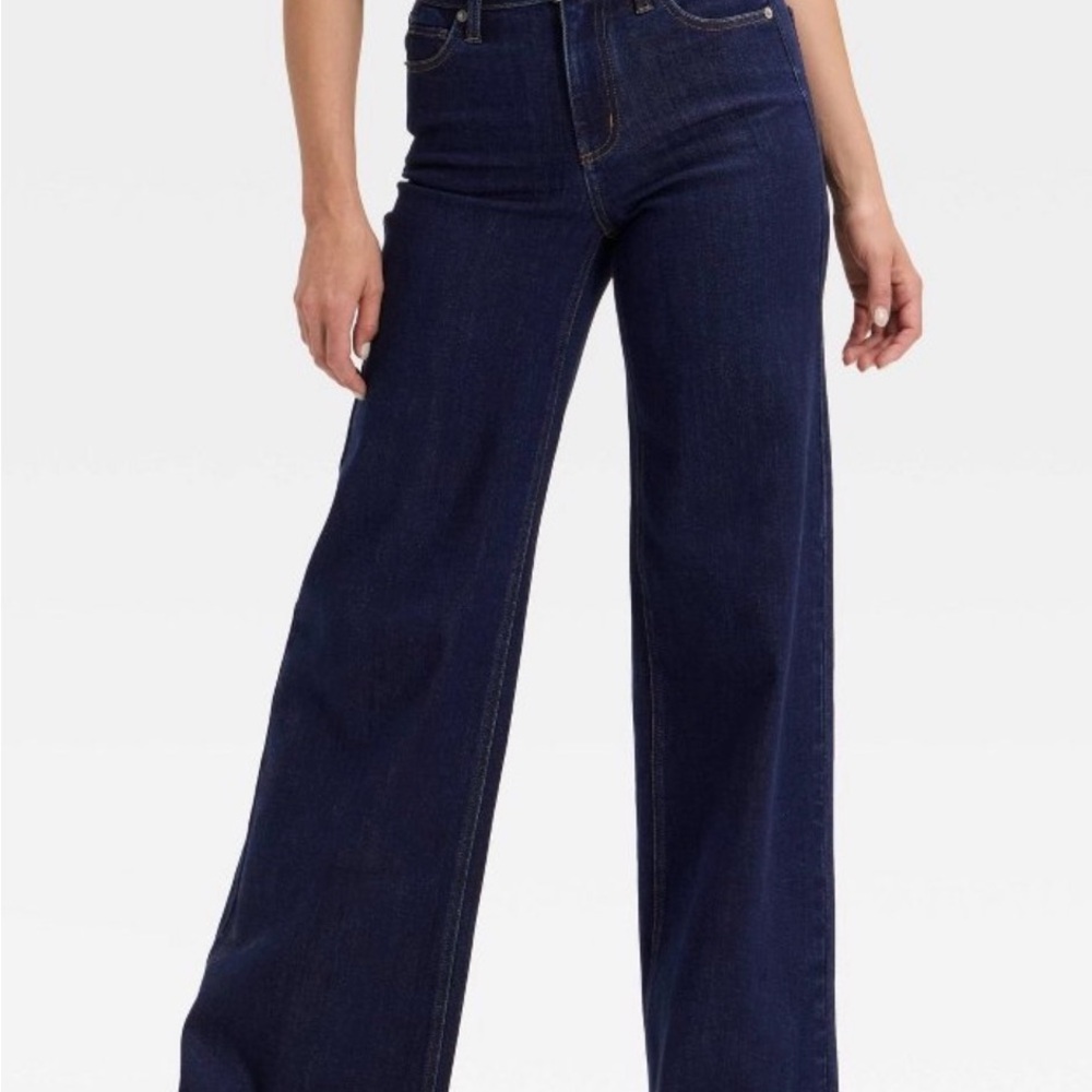 Universal Thread Women’s Sailor Wide Leg Jeans - Dark Blue, Light Blue, Black